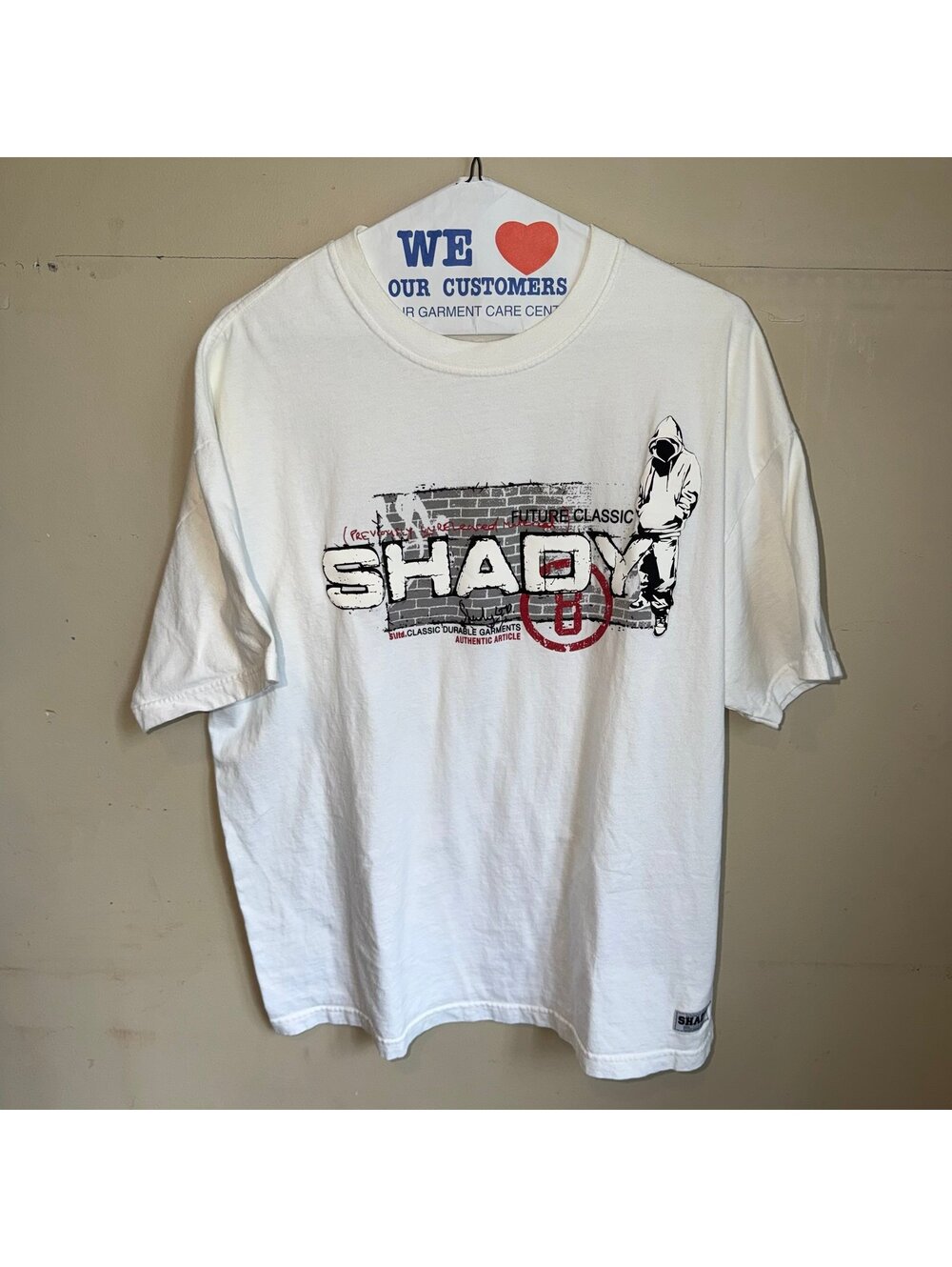 Shady Ltd White Rap Skate T-Shirt Mens XL Vtg y2k 90s Rare